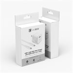 Caseco GaN 30W Wall Charger with 100W Type C to Type C Cable (White)