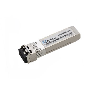 Optic.ca 25GBASE-ZR SFP28, 1300NM, 80KM, SMF, 100% FORTINET COMPATIBLE Optic.ca 25GBASE-ZR SFP28, 1300NM, 80KM, SMF, 100% FORTINET COMPATIBLE