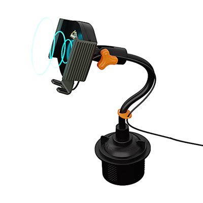 ARMORALL 0W Wireless Charging Phone Mount with Gooseneck Cupholder 360 deg Rotation and 3ft Cable ARMORALL 0W Wireless Charging Phone Mount with Gooseneck Cupholder 360 deg Rotation and 3ft Cable