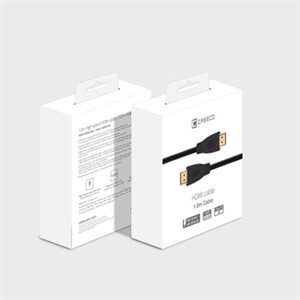 Caseco High-Speed Braided HDMI Cable w/ Ethernet 5FT (1.8M) Black