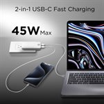 Rockstone FlatCharge Dual Port PD 45W Wall Charger