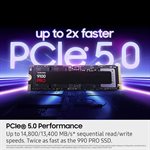 Samsung 9100 PRO Series 2TB M.2 PCIe Gen5. X4 NVMe OPEN BOX