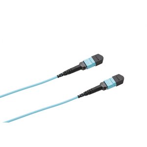 Optic.ca 65M MTP Fem to Fem 12 Fibrs,OM4 50/125 Multi Mini-core Trunk,Cable Type B LSZH,US,Conec Con