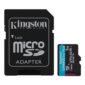 Kingston 1TB microSDXC Canvas Go Plus Gen4 200MB/s A2 U3 V30 Card + Adapter