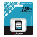 Kingston 256GB SDXC Canvas Go Plus Gen4 200MB/s C10 UHS-I U3 V30