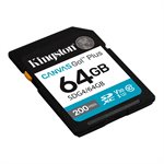 Kingston 64GB SDXC Canvas Go Plus Gen4 200MB/s C10 UHS-I U3 V30