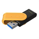 Clé Kingston 512 GO USB 3.2 Gen 1 DataTraveler Exodia S avec capuchon pivotant (noir/jaune)