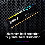 Kingston 64GB 5600MT/s DDR5 CL36 DIMM (Kit of 2) FURY Beast RGB