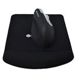 IntekView Rectangle Gel wrist Mouse pad Black 180g