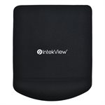 IntekView Rectangle Gel wrist Mouse pad Black 180g