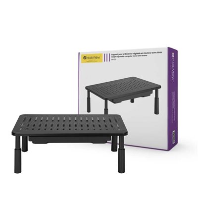 IntekView Height Adjustable Alternativeuter Stand with Drawer