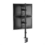 Support pour double moniteurs à la verticale