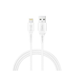 LAX - 10FT Apple MFi Braided Nylon Lightning Cable - White