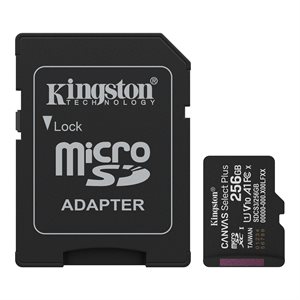 Carte Micro SDXC de 256 Go Kingston Canvas Select Plus 3e Gén. 150 Mo/s + adaptateur