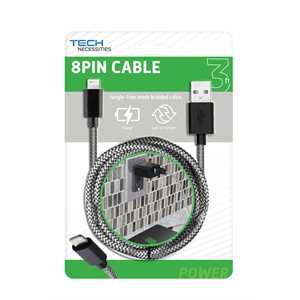 XTREME 3ft Lightning Cable Silver