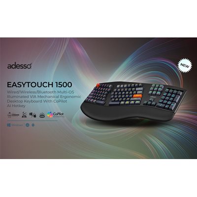 Adesso Wireless/Bluetooth/USB Multi OS 2X Large Print Illuminated ...