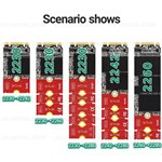 OEM M.2 NGFF NVMe SSD Extension Bracket 2230 2242 2260 2280 Length Adapter