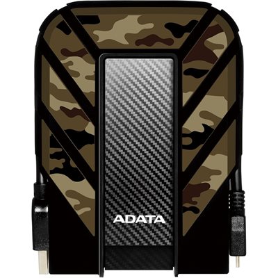 Disque dur externe ADATA HD710MP 2 To - Revêtement camouflage en caoutchouc absorbant les chocs