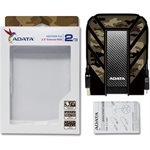 Disque dur externe ADATA HD710MP 2 To - Revêtement camouflage en caoutchouc absorbant les chocs
