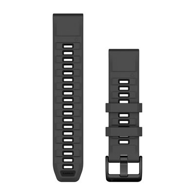 Garmin QuickFit 22 Watch Bands, Graphite/black silicone
